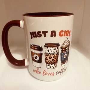 Just A Girl who loves coffee mug